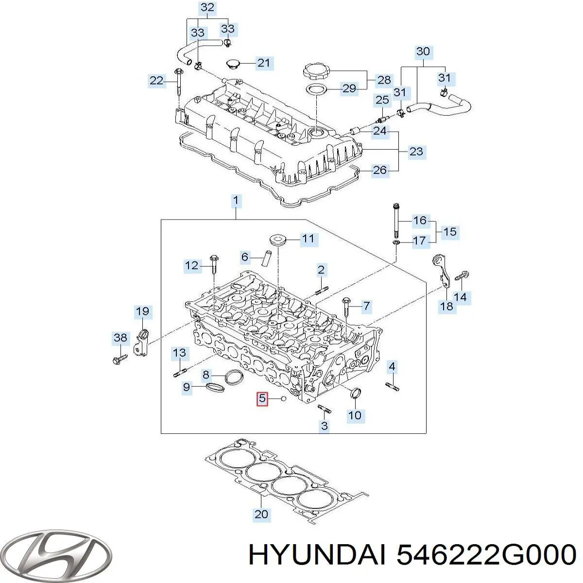  Hyundai/Kia 546222G000 ціна, від 45.80 USD
