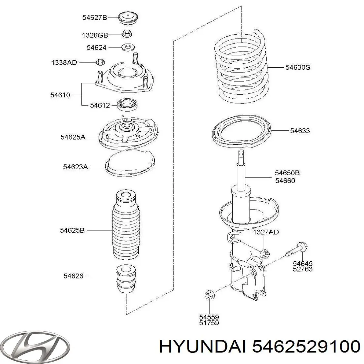Купити 5462529100 Hyundai/Kia Пильник амортизатора переднього