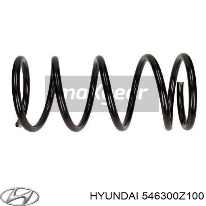546300Z100 Hyundai/Kia Пружина амортизатора передняя