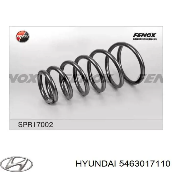 Пружина передня 5463017110 Hyundai/Kia