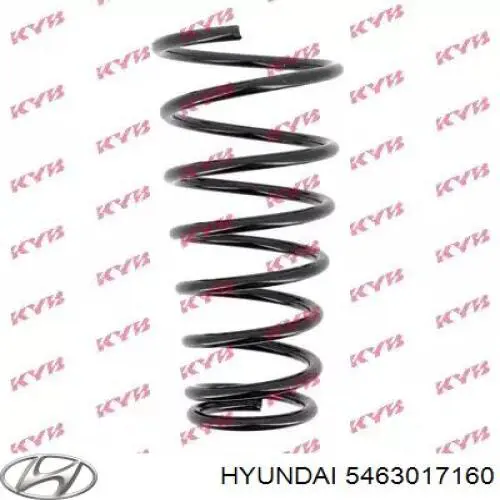 5463017160 Hyundai/Kia Пружина амортизатора передняя