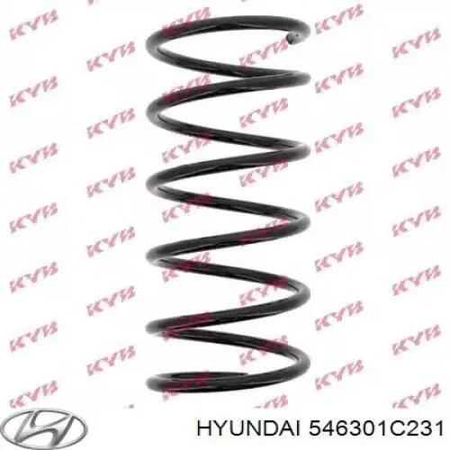 Пружина передня Hyundai/Kia 546301C231 ціна, від 12.67 USD