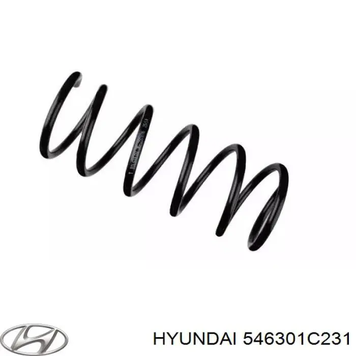 546301C231 Hyundai/Kia Пружина амортизатора передняя