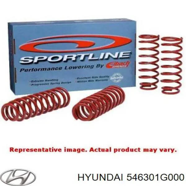 546301G000 Hyundai/Kia Пружина амортизатора передняя