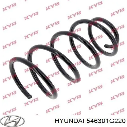 Пружина передня 546301G110 Hyundai/Kia