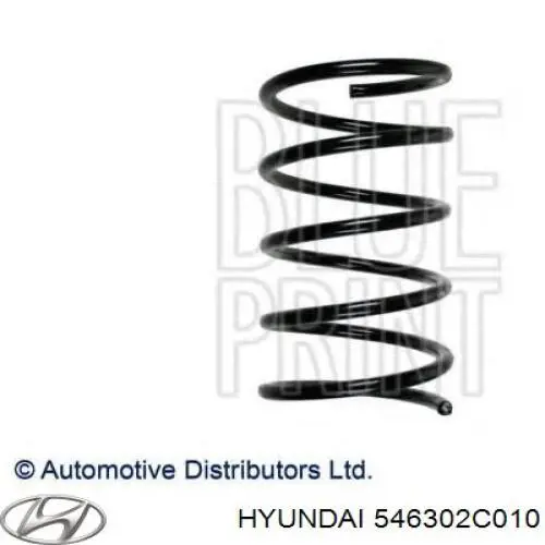 Пружина передня Hyundai/Kia 546302C010 ціна, від 42.65 USD