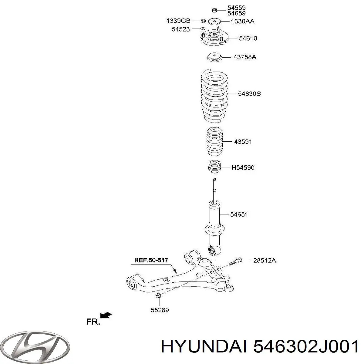  546302J001 Hyundai/Kia