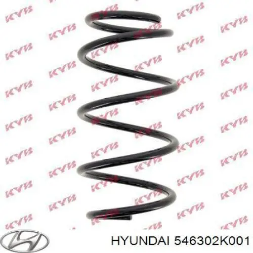 Пружина передня 546302K001 Hyundai/Kia
