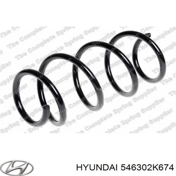 546302K674 Hyundai/Kia Пружина амортизатора передняя