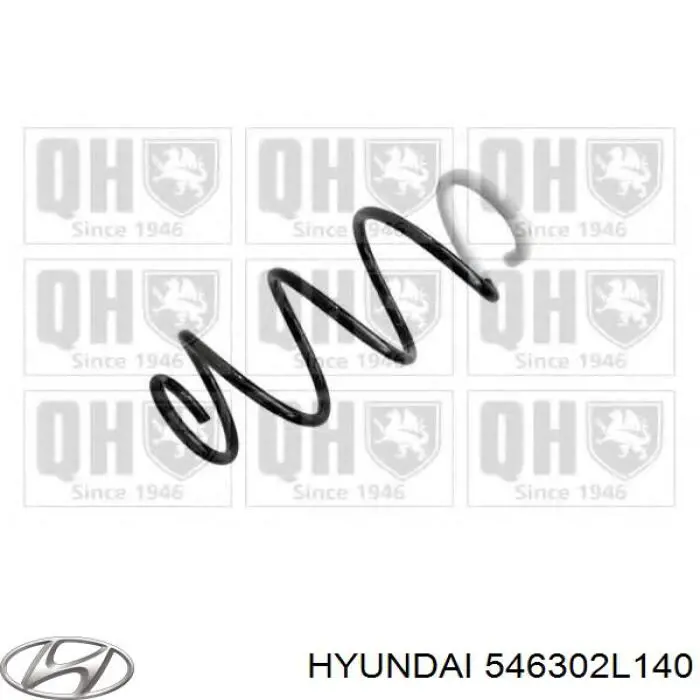 546302L140 Hyundai/Kia Пружина амортизатора передняя