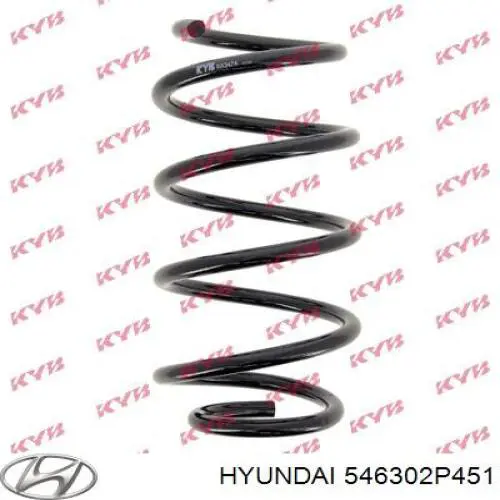 Пружина передня Hyundai/Kia 546302P451 ціна, від 23.56 USD