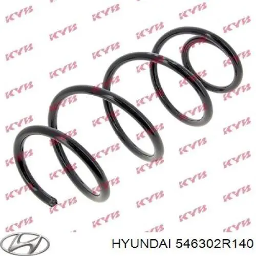 546302R140 Hyundai/Kia Пружина амортизатора передняя