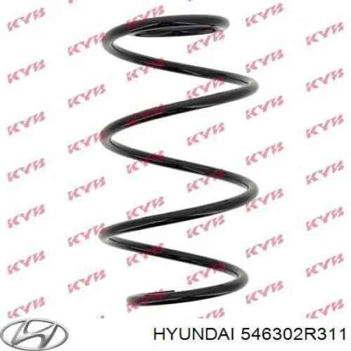 546302R311 Hyundai/Kia Пружина амортизатора передняя
