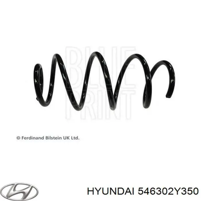 546302Y350 Hyundai/Kia Пружина амортизатора передняя