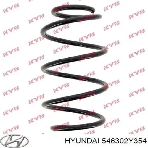 546302Y354 Hyundai/Kia Пружина амортизатора передняя