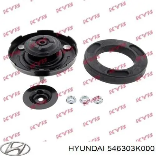 Опора стійки амортизатора переднього Hyundai/Kia 546303K000 ціна, від 14.70 USD