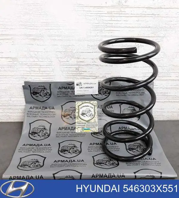 Пружина передньої підвіски Hyundai/Kia 546303X551