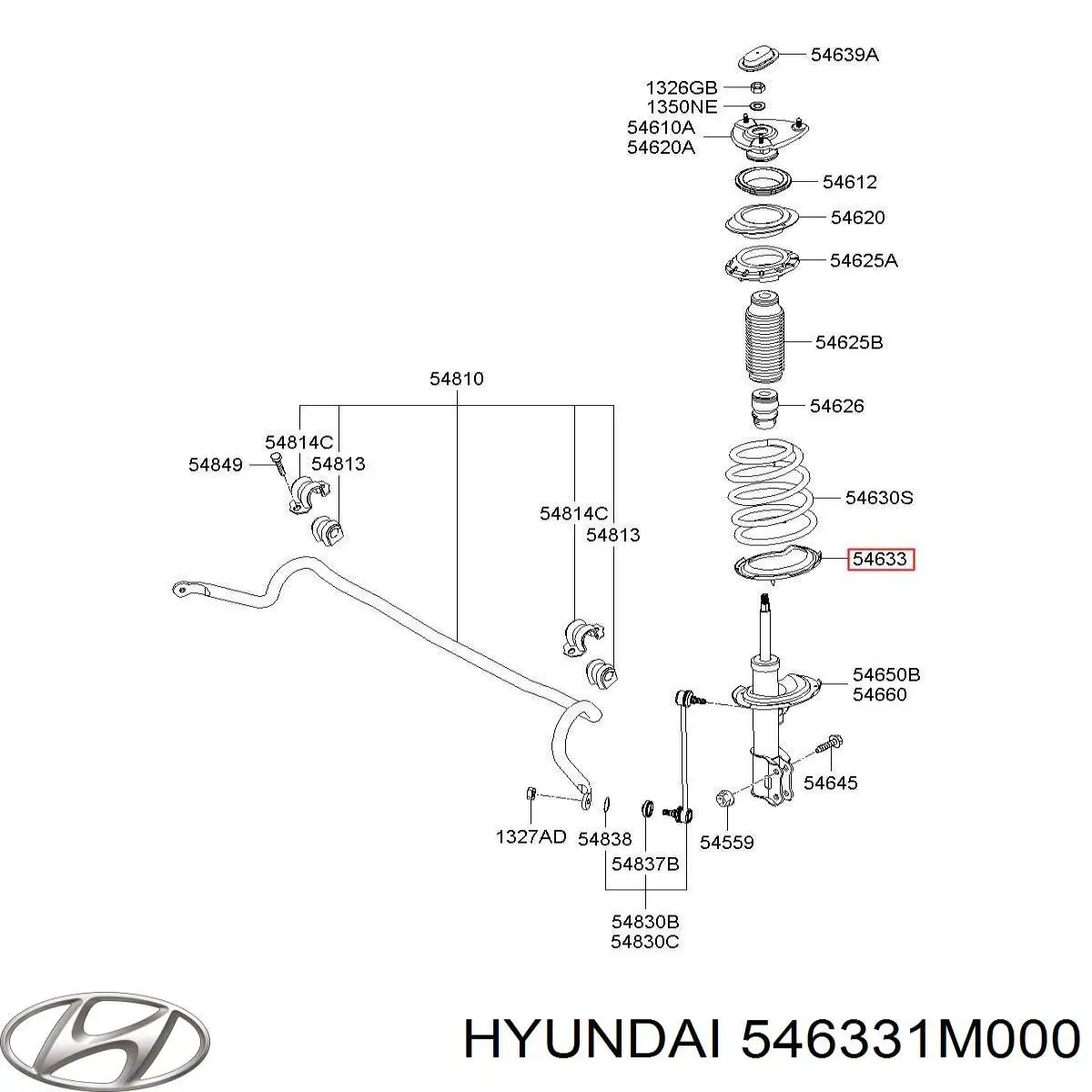  546331M000 Hyundai/Kia