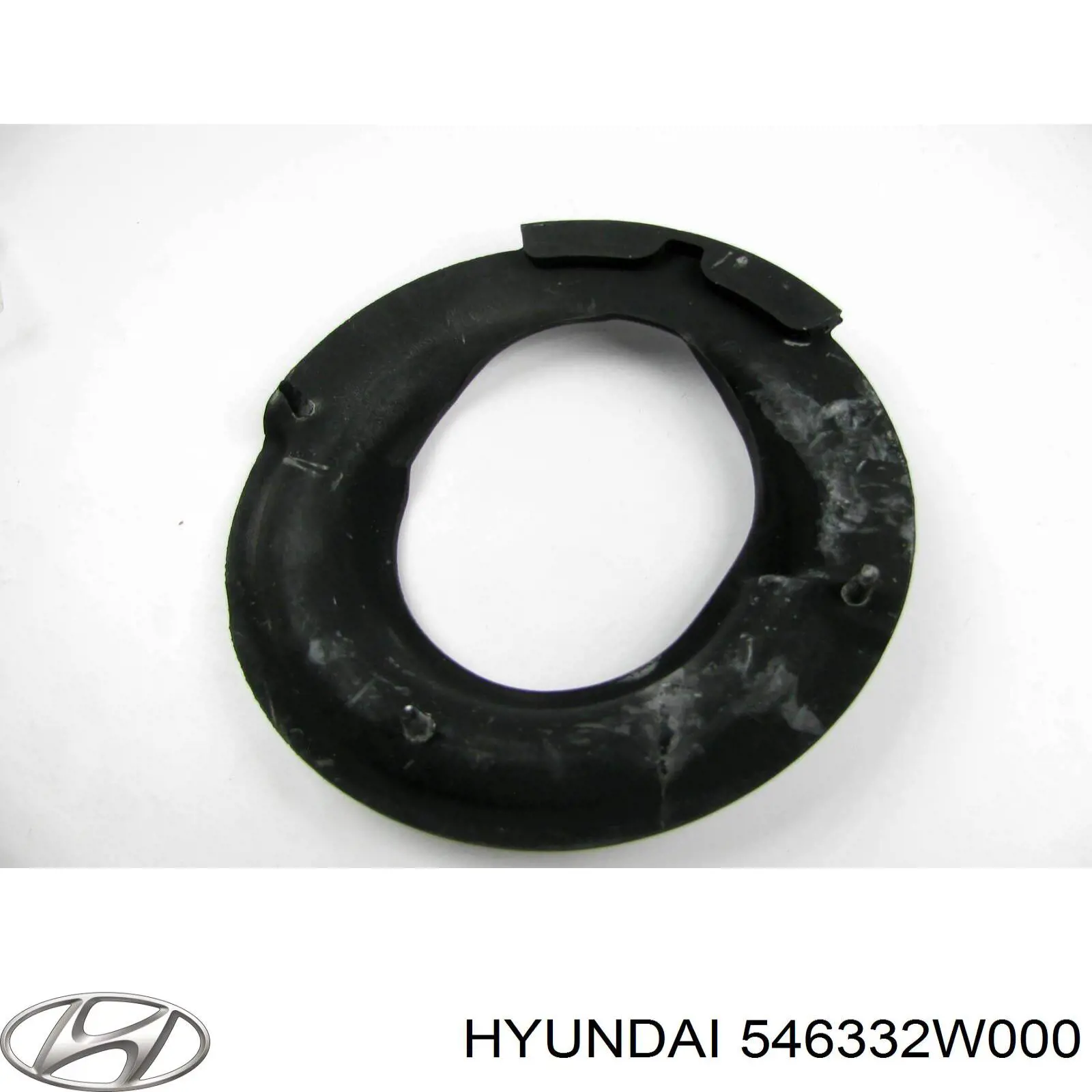 Проставка (гумове кільце) пружини передньої, нижня на Hyundai Santa Fe (DM)