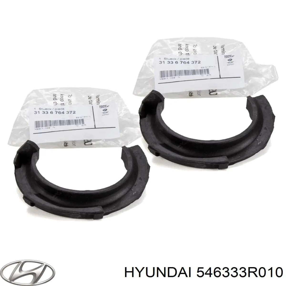 Проставка (гумове кільце) пружини передньої, нижня Hyundai Santa Fe 2 (CM) (Хендай Санта фе)
