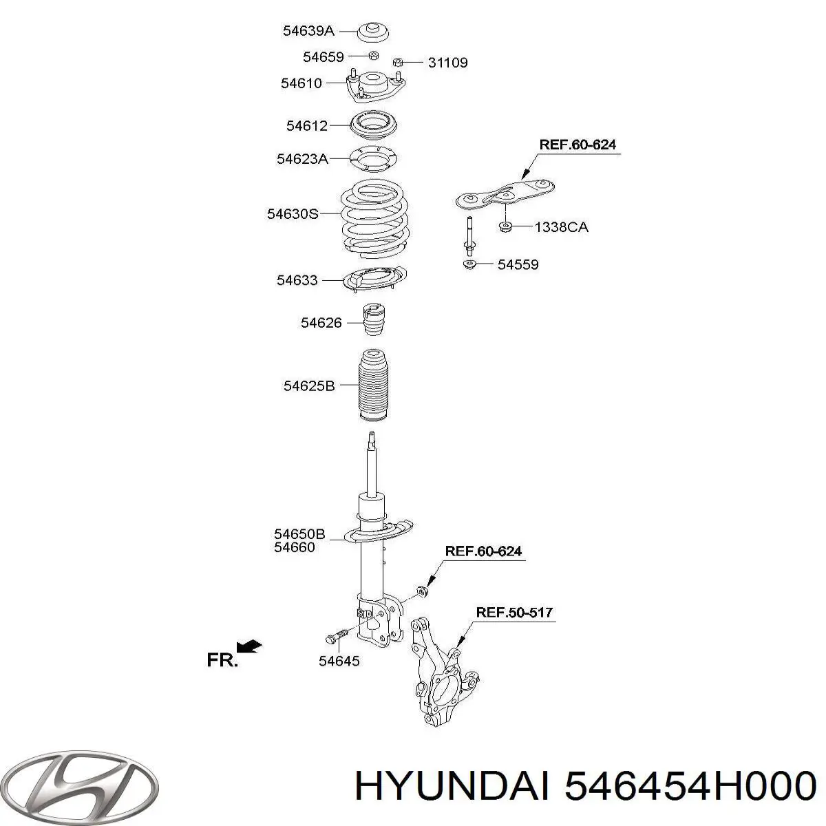  546454H000 Hyundai/Kia