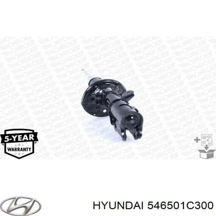Купити 546501C300 Hyundai/Kia Амортизатора передній лівий