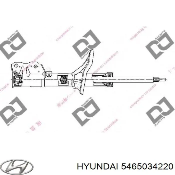 Стойка амортизатора передняя Mando EX5465034310 ціна, від 46.33 USD