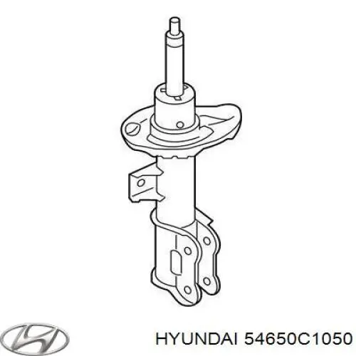 Амортизатор передньої підвіски, лівий Hyundai/Kia 54650C1050 ціна, від 53.83 USD
