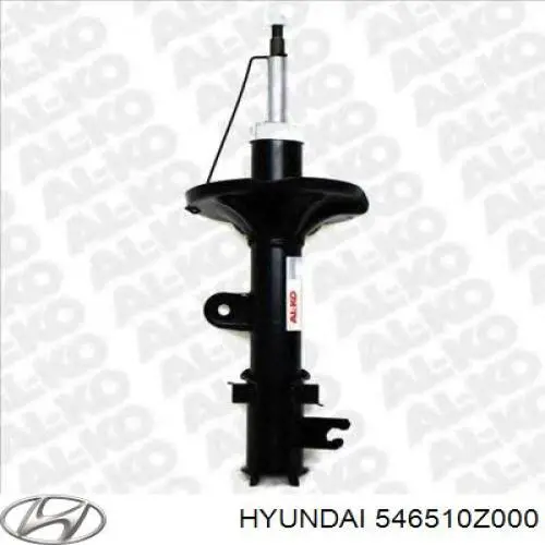 Стійка передня, ліва Hyundai/Kia 546510Z000