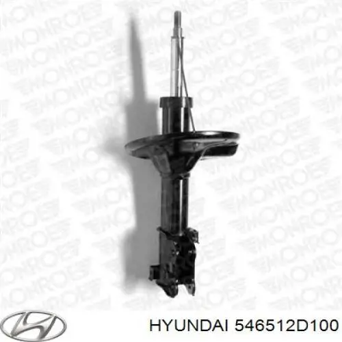 Амортизатор передньої підвіски, лівий Hyundai/Kia 546512D100 ціна, від 41.32 USD