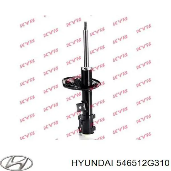 Стійка передня, ліва Hyundai/Kia 546512G200