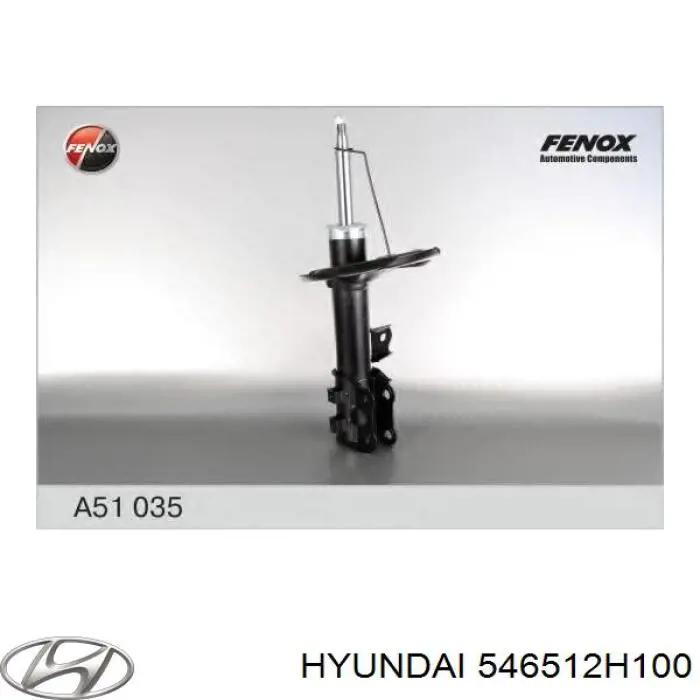 546512H100 Hyundai/Kia Ліва передня стійка