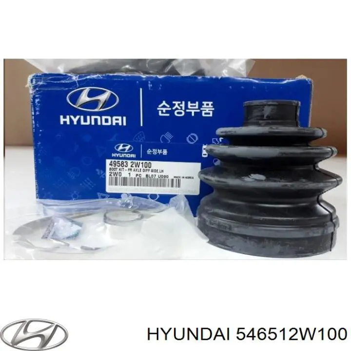 546512W100 Hyundai/Kia амортизатор передній, лівий