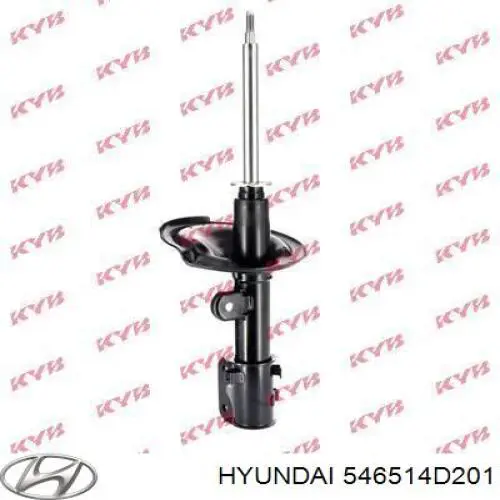 Амортизатор передньої підвіски, лівий Hyundai/Kia 546514D201 ціна, від 53.53 USD