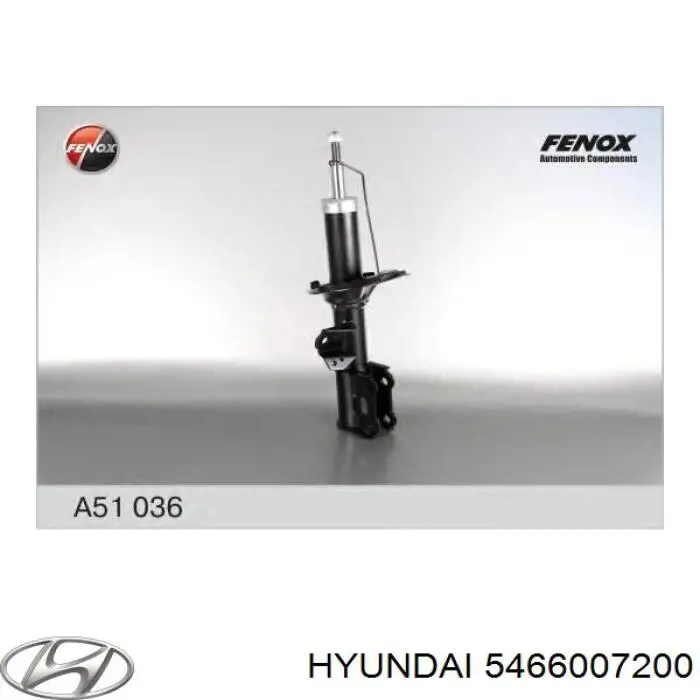 Купити 5466007200 Hyundai/Kia Амортизатор передній, правий