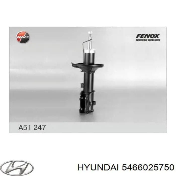 Купити 5466025750 Hyundai/Kia Амортизатор передній, правий