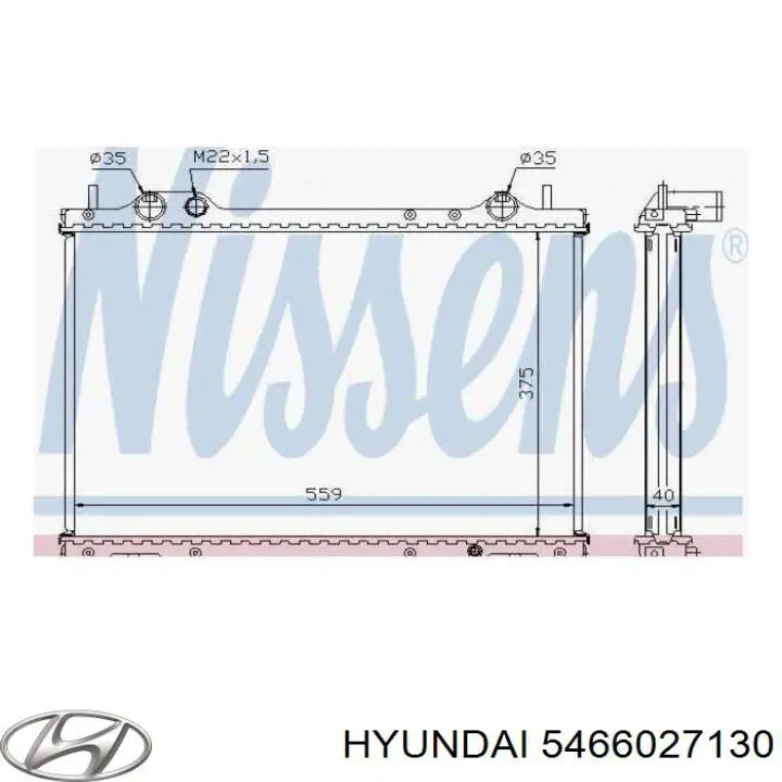 Стійка передня права Hyundai/Kia 5466027130