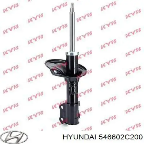 Амортизатор передній, правий Hyundai/Kia 546602C200 ціна, від 48.60 USD
