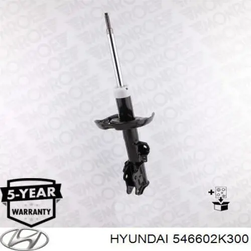 Амортизатор передній, правий Hyundai/Kia 546602K950 ціна, від 51.77 USD
