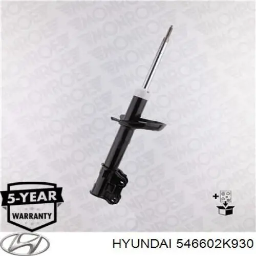 Амортизатор передній, правий 546602K950 Hyundai/Kia