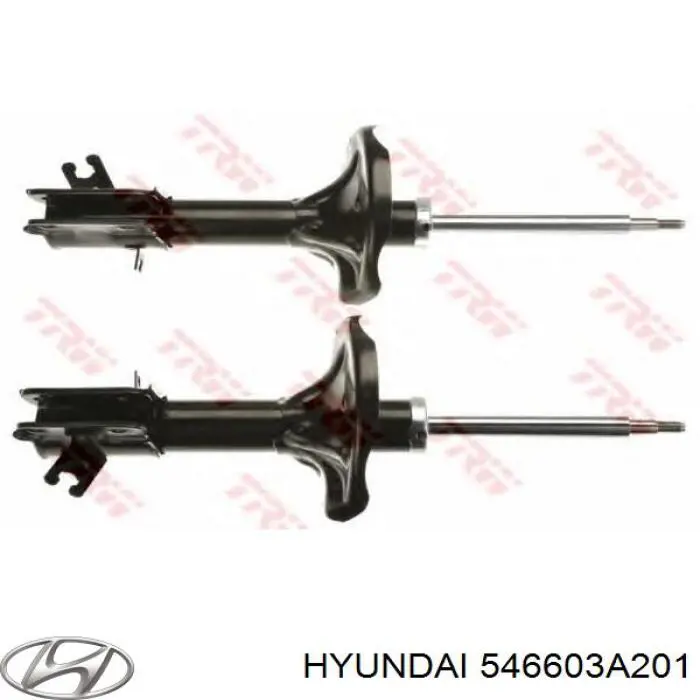 Амортизатор передній, правий 546603A201 Hyundai/Kia