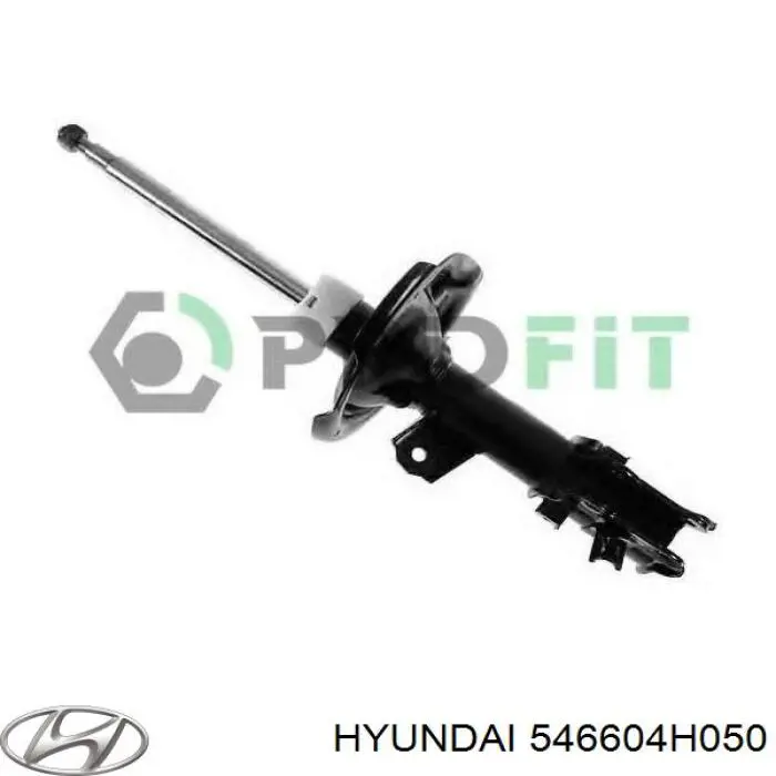 Амортизатор передній, правий 546604H050 Hyundai/Kia