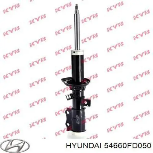 Амортизатор передній, правий Hyundai/Kia 54660FD050 ціна, від 56.20 USD