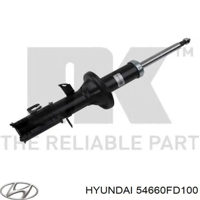 Амортизатор передній, правий S54660FD101 Hyundai/Kia