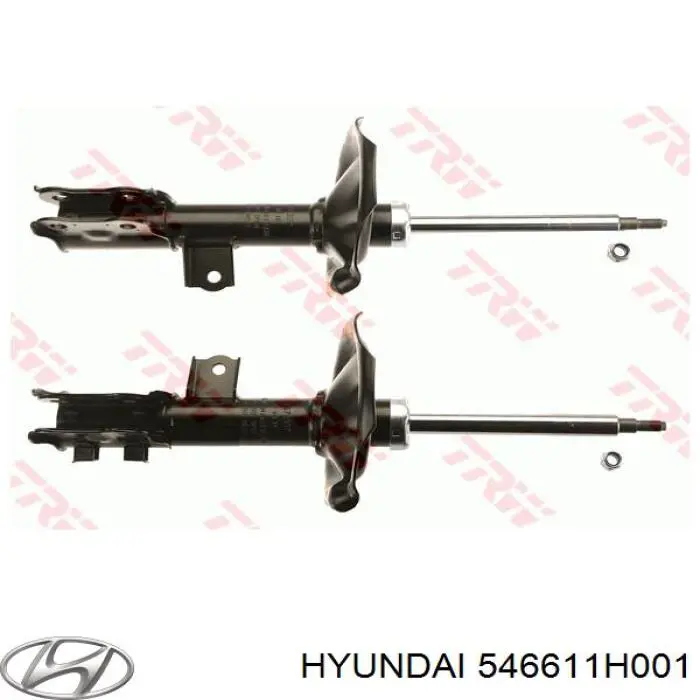 Амортизатор передній, правий Hyundai/Kia 546611H001 ціна, від 37.43 USD
