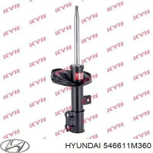 546611M360 Hyundai/Kia амортизатор передній, правий