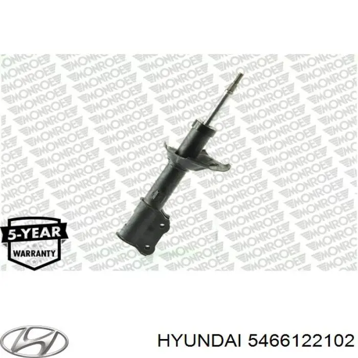 Амортизатор передній, правий Hyundai/Kia 5466122102 ціна, від 39.96 USD