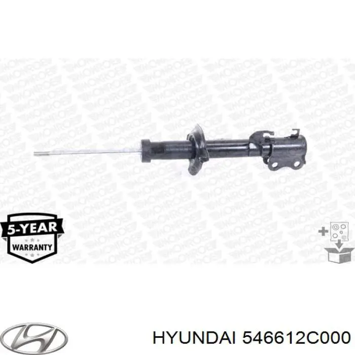 Амортизатор передній, правий Hyundai/Kia 546612C000 ціна, від 44.09 USD