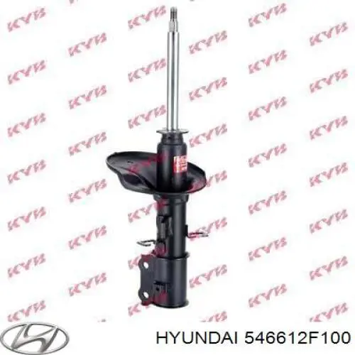 Амортизатор передній, правий Hyundai/Kia 546612F100 ціна, від 38.01 USD