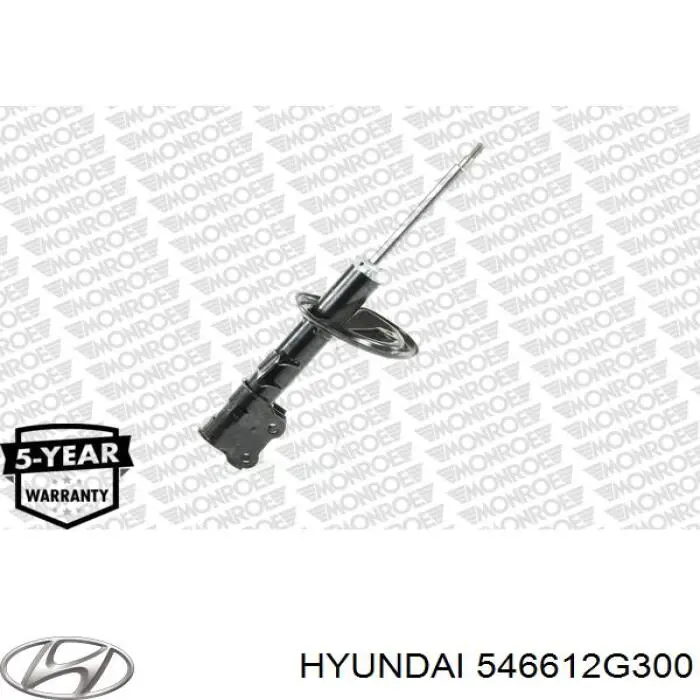 Амортизатор передній, правий Hyundai/Kia 546612G300 ціна, від 35.98 USD